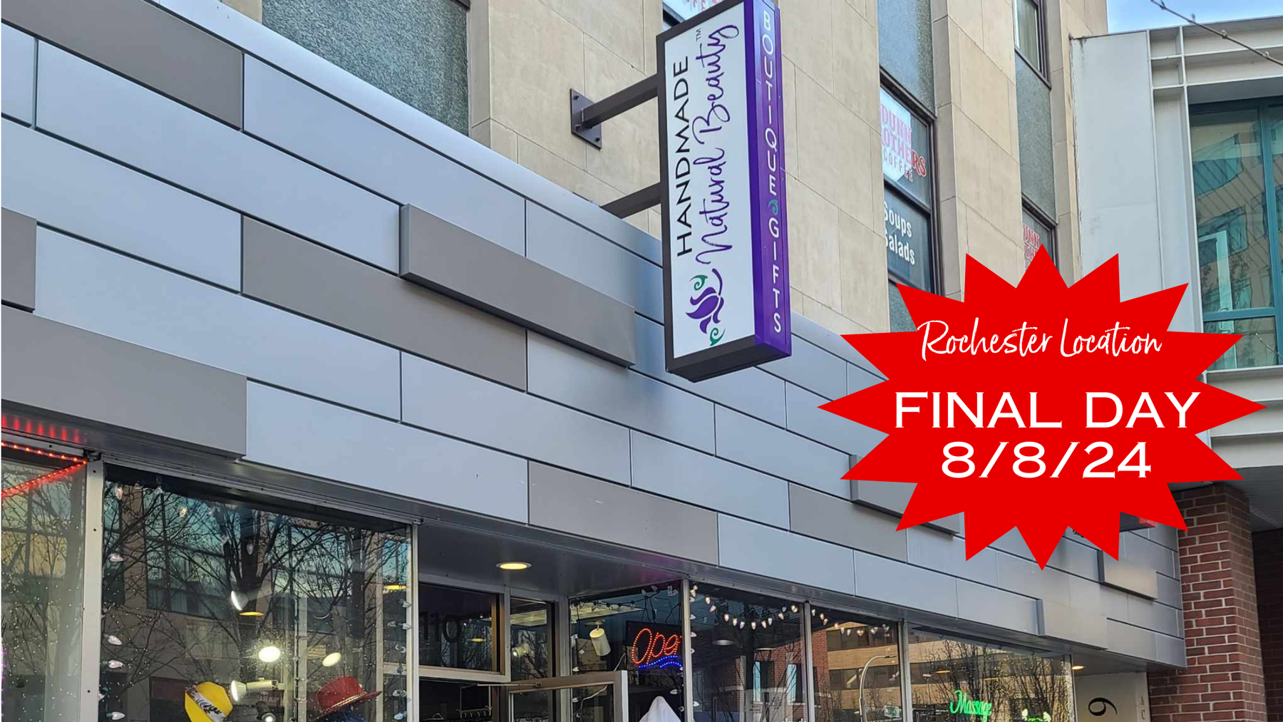 Rochester Boutique Closing August 8, 2024