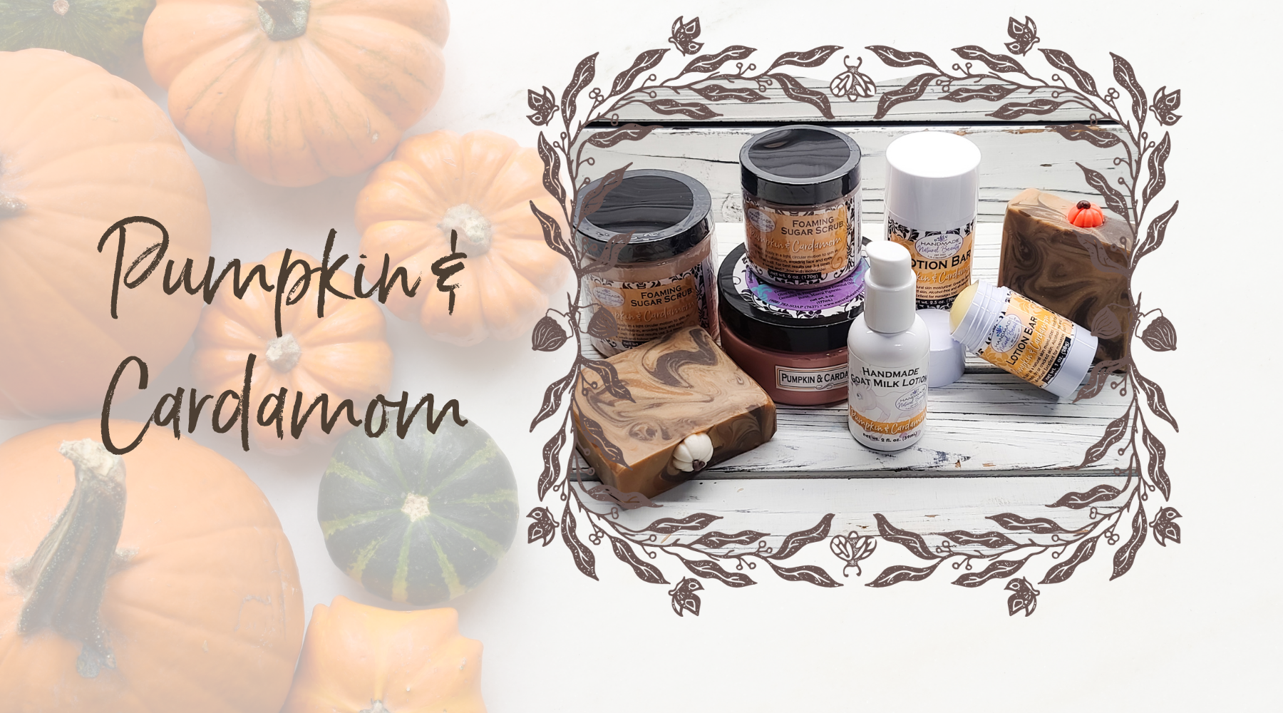 Pumpkin and Cardamom limited edition fall fragrance of Handmade Natural Beauty