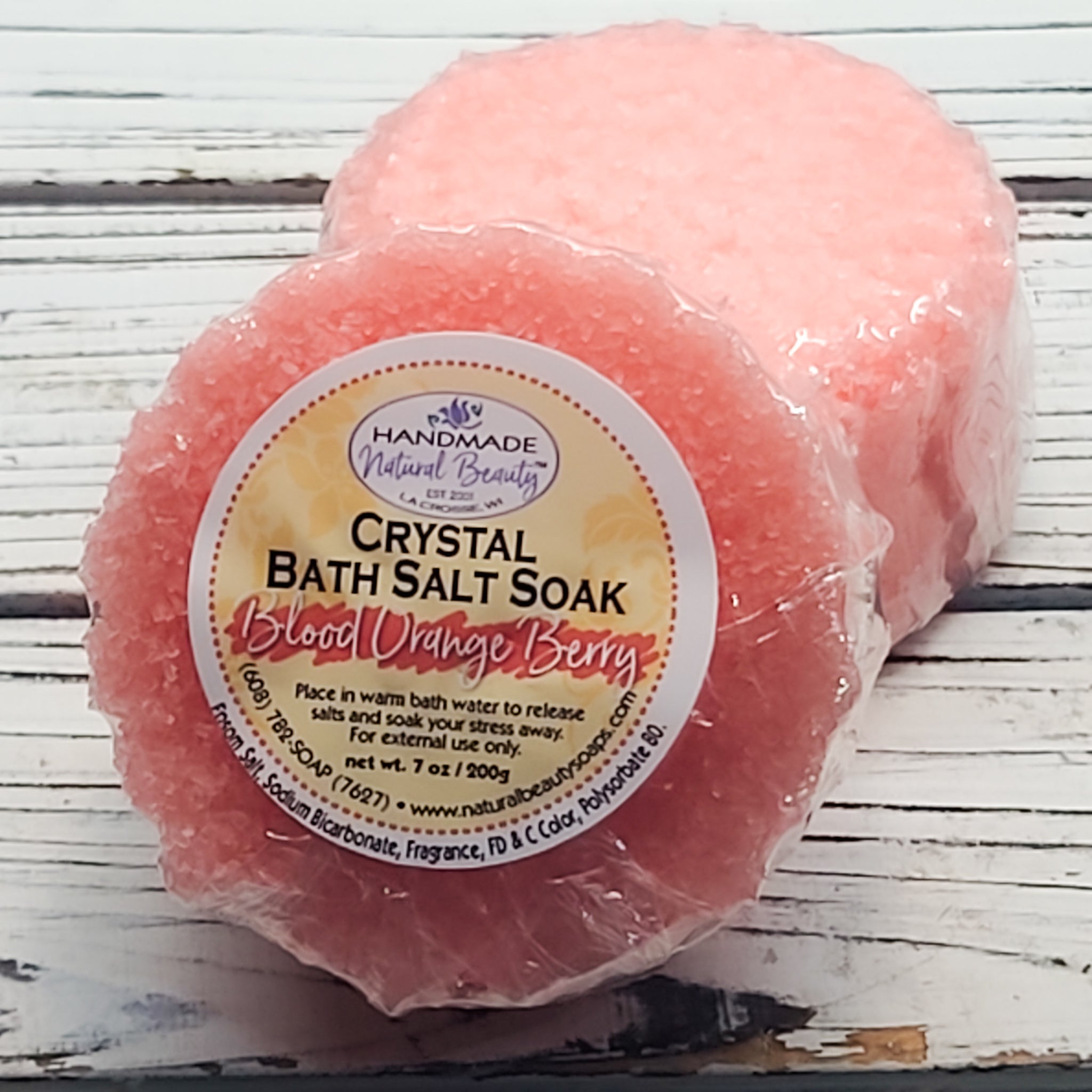 Crystal Bath Salt Soak - Blood Orange Berry