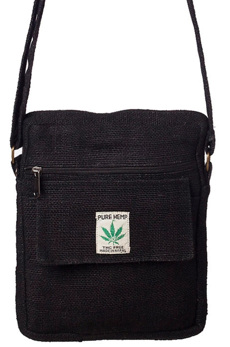 Hemp Crossbody Bag - Black