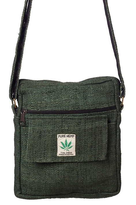 Hemp Crossbody Bag - Green