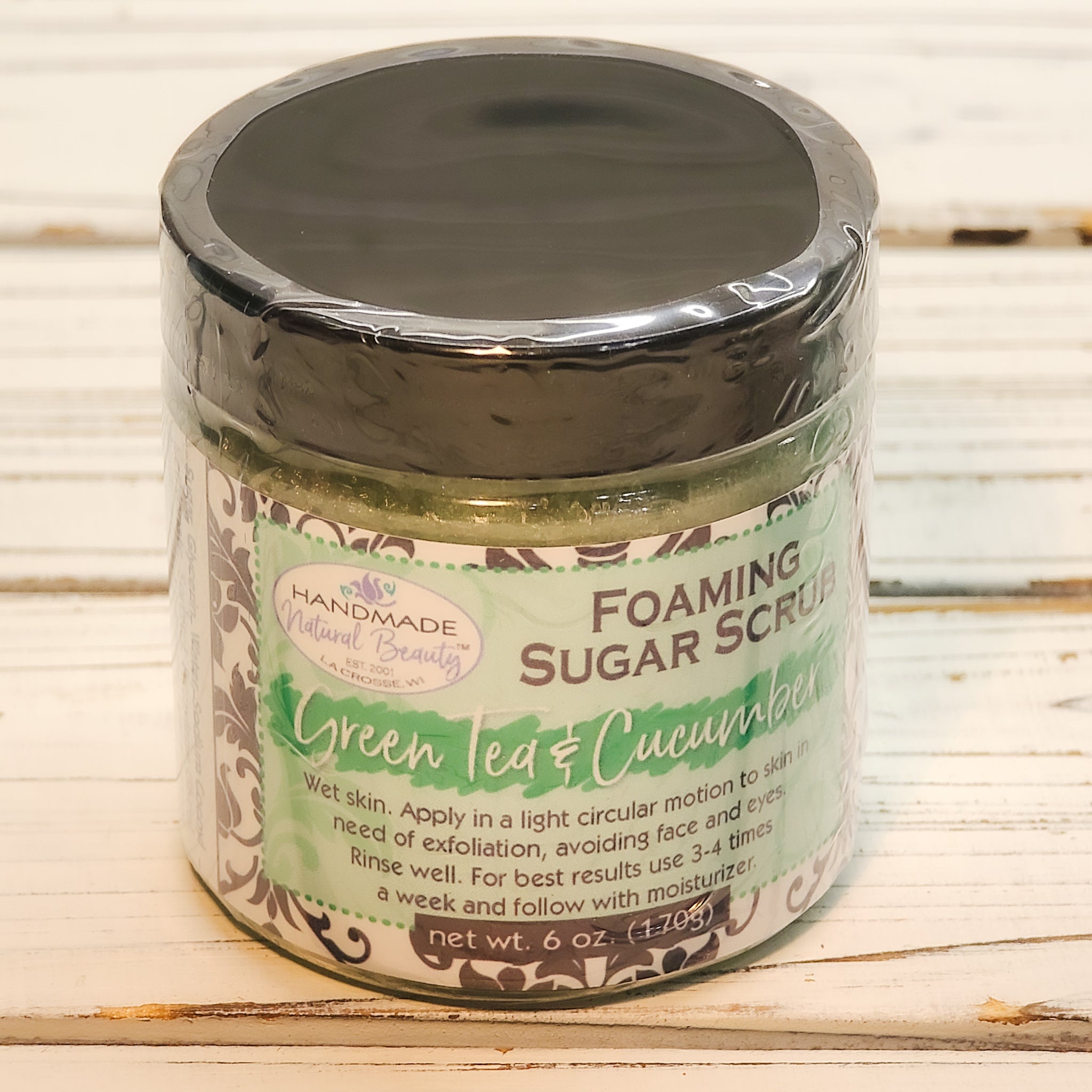 Foaming Sugar Scrub | Green Tea & Cucumber