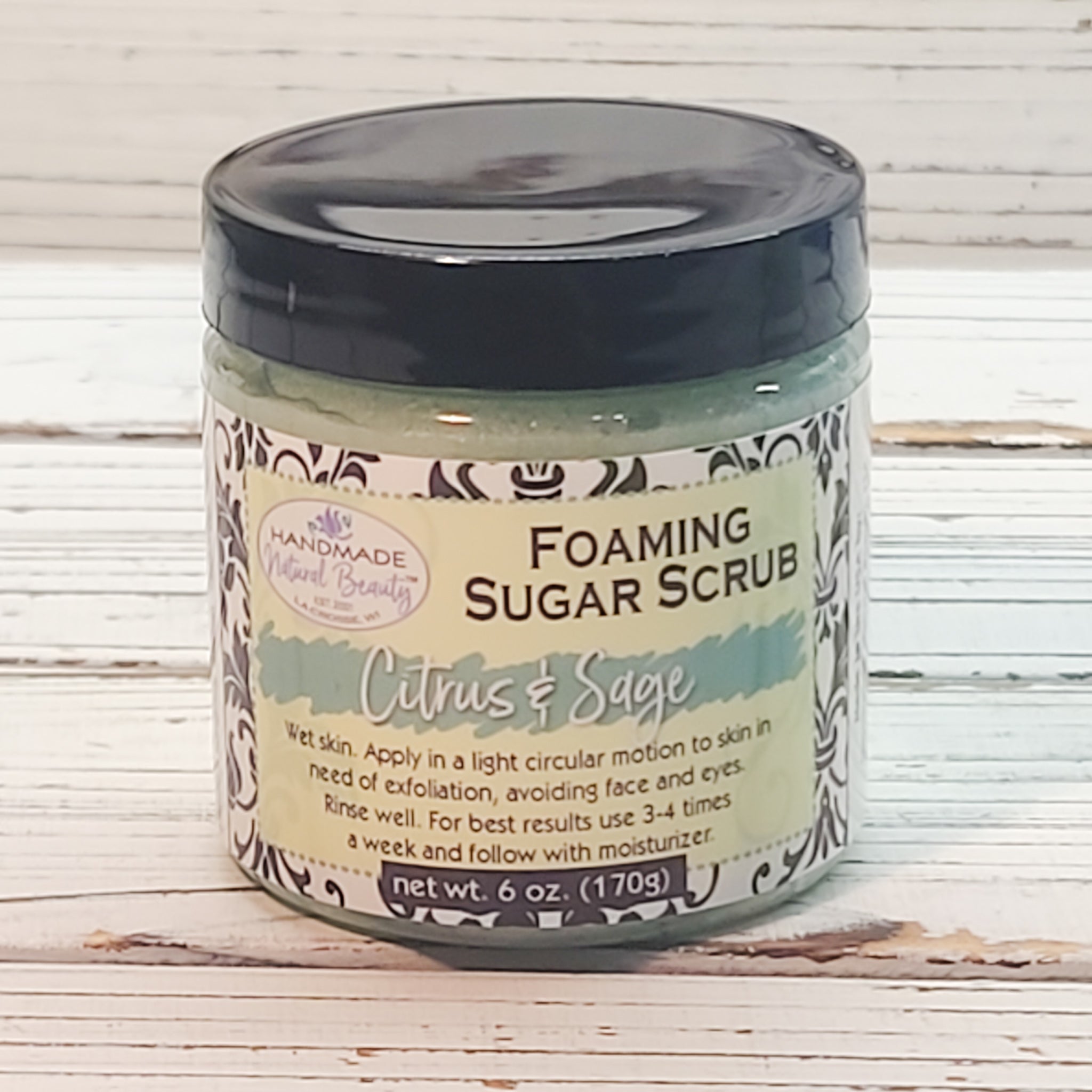 Foaming Sugar Scrub | Citrus & Sage