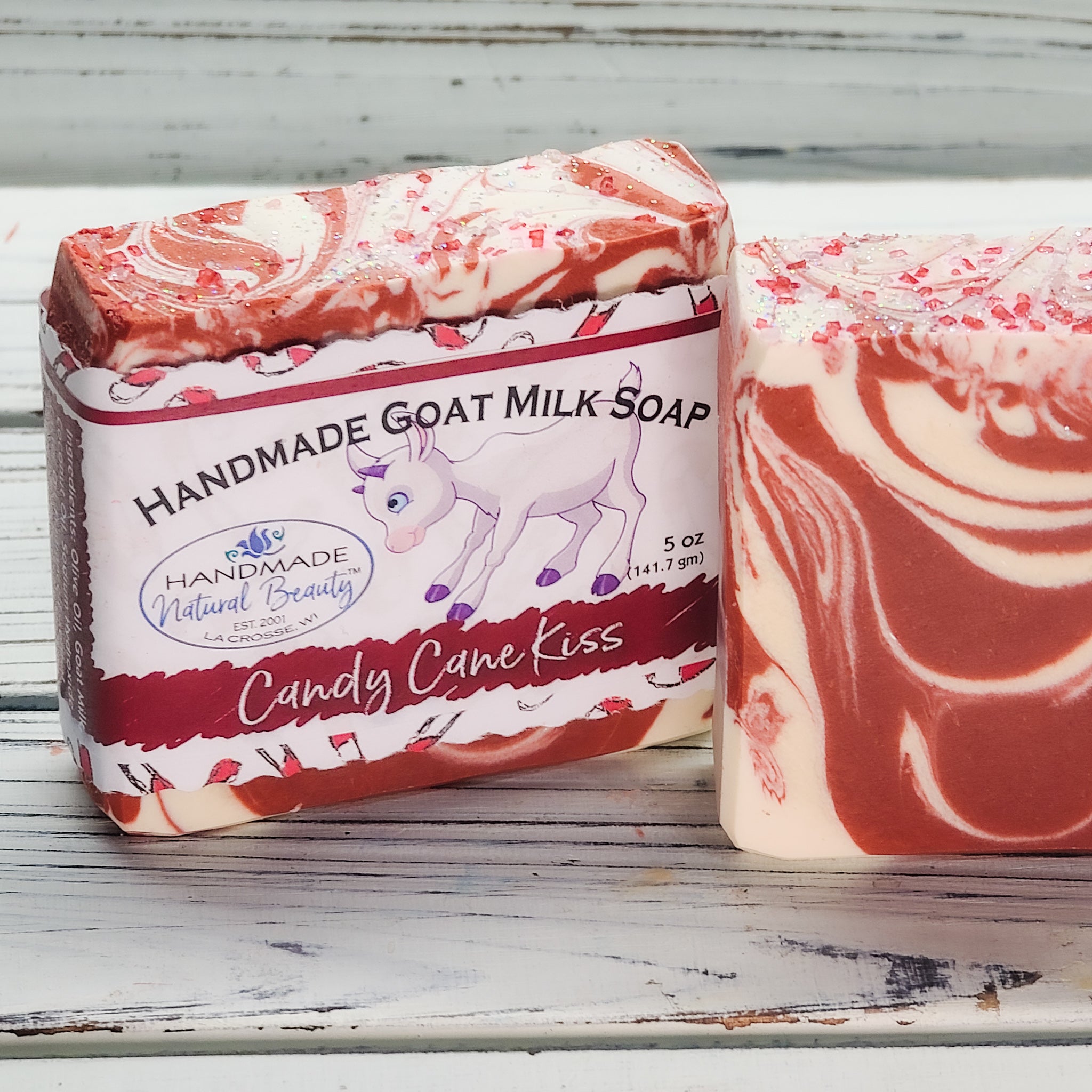 Goat Milk Soap | Candy Cane Kiss