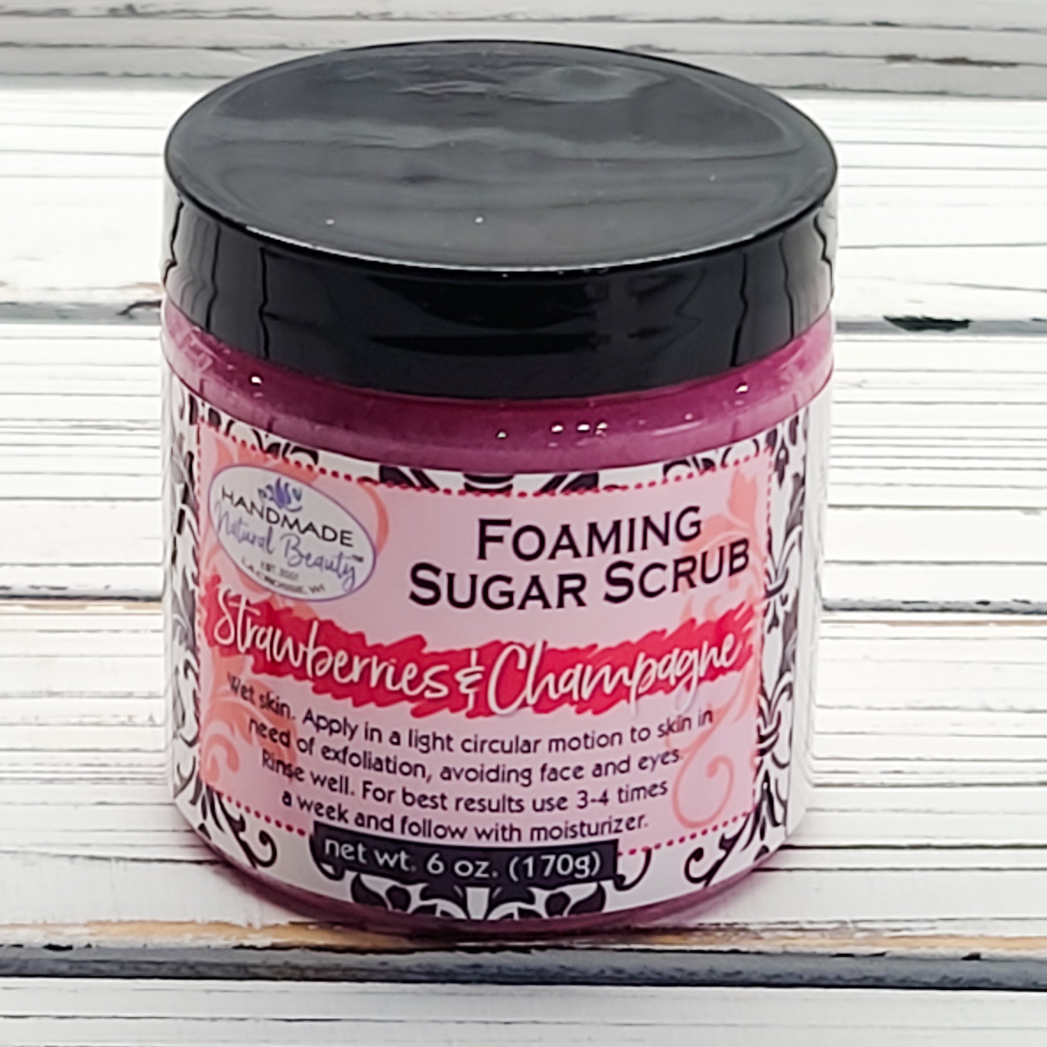 Foaming Sugar Scrub | Strawberries & Champagne