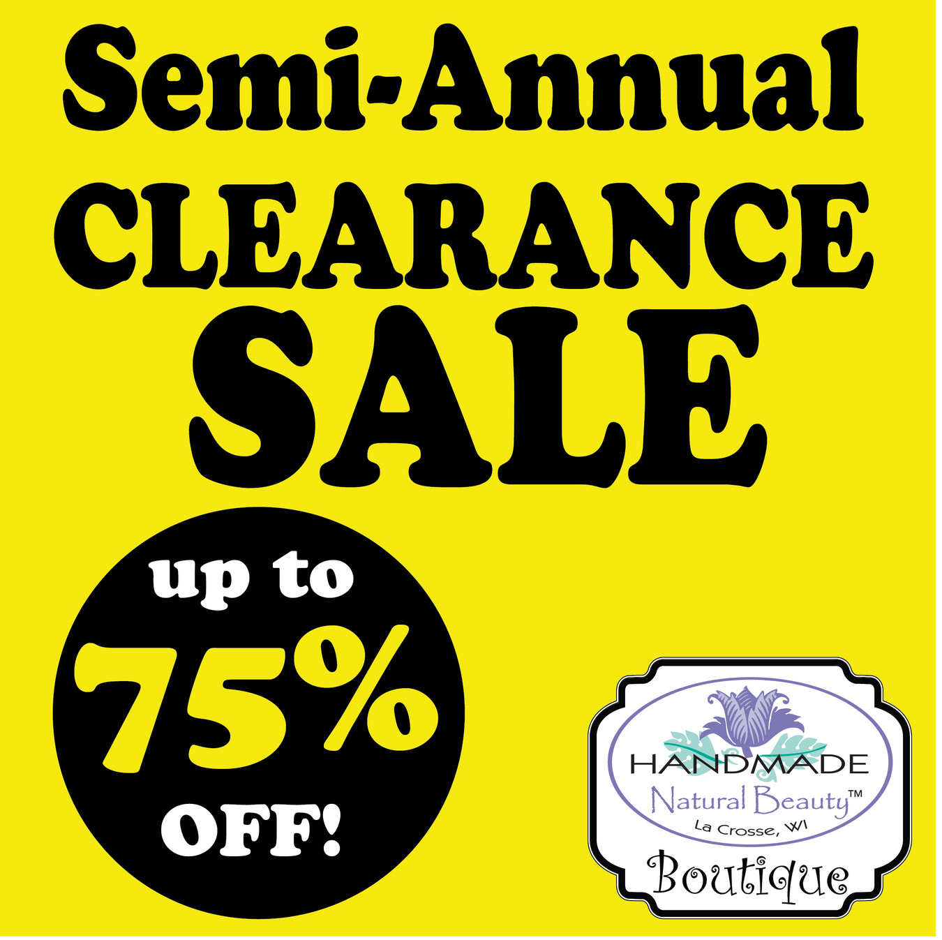 Semi-Annual Clearance Sale