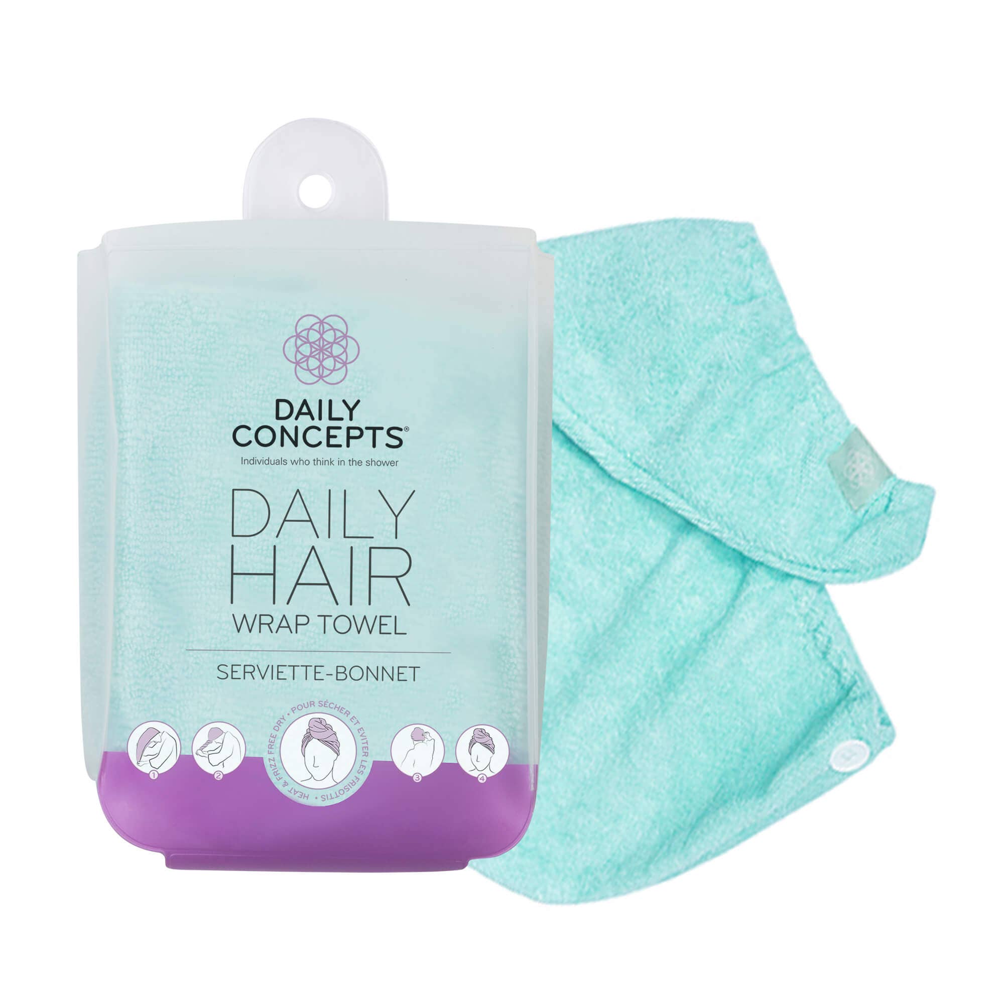 Daily Hair Towel Wrap - Teal