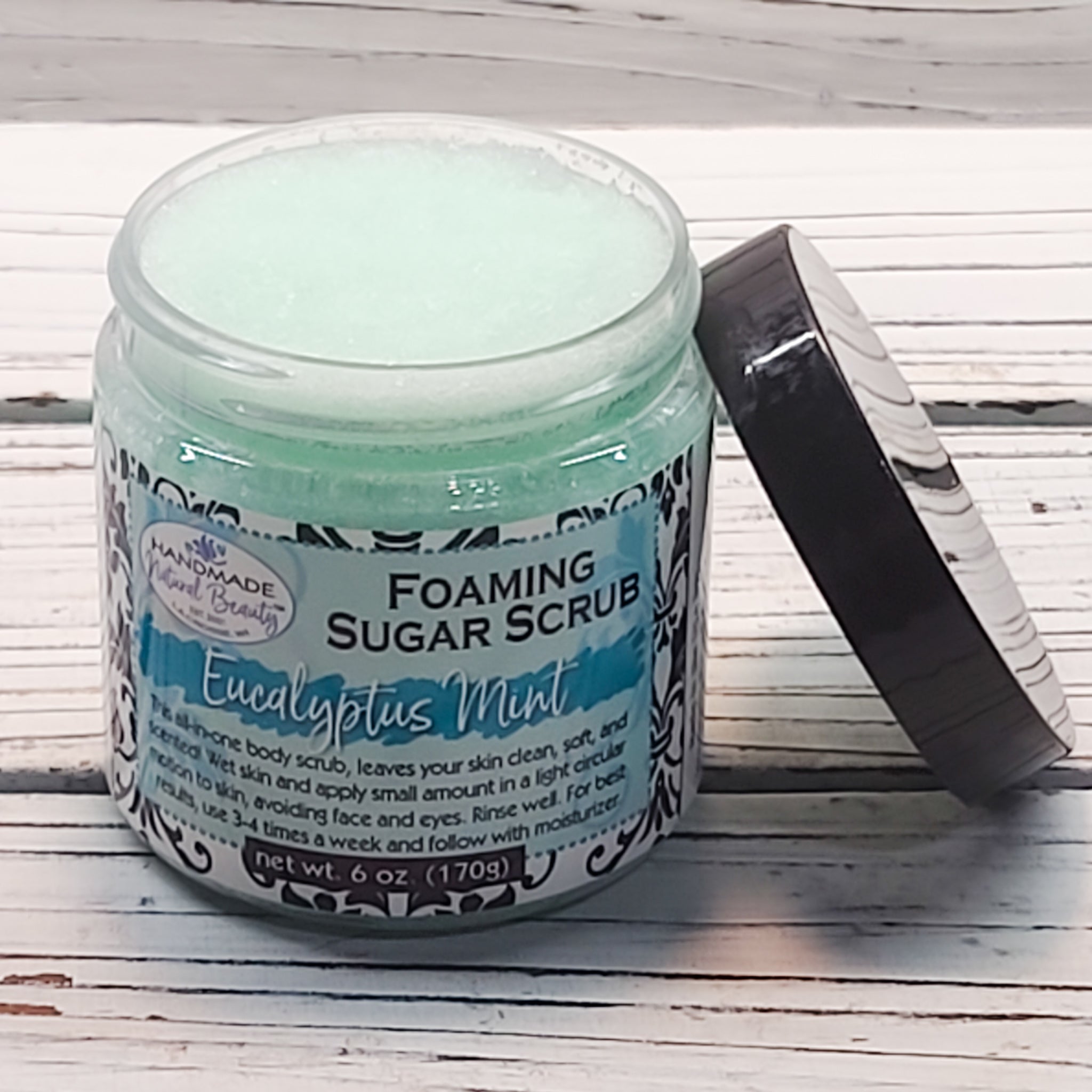 Foaming sugar scrub Eucalyptus Mint
