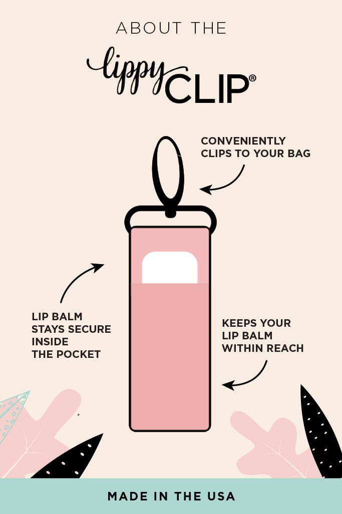 Wildflower Garden LippyClip® Lip Balm Holder for Chapstick