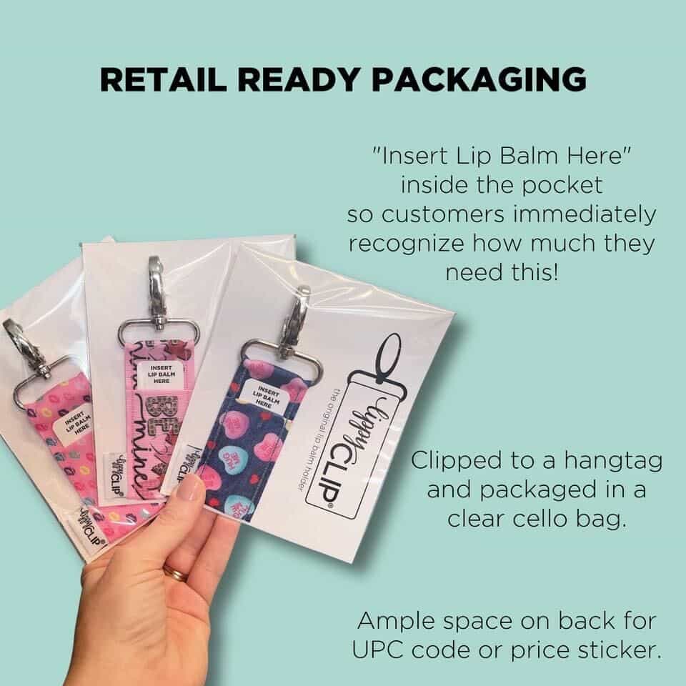 Neutral Lace LippyClip® Lip Balm Holder for Chapstick