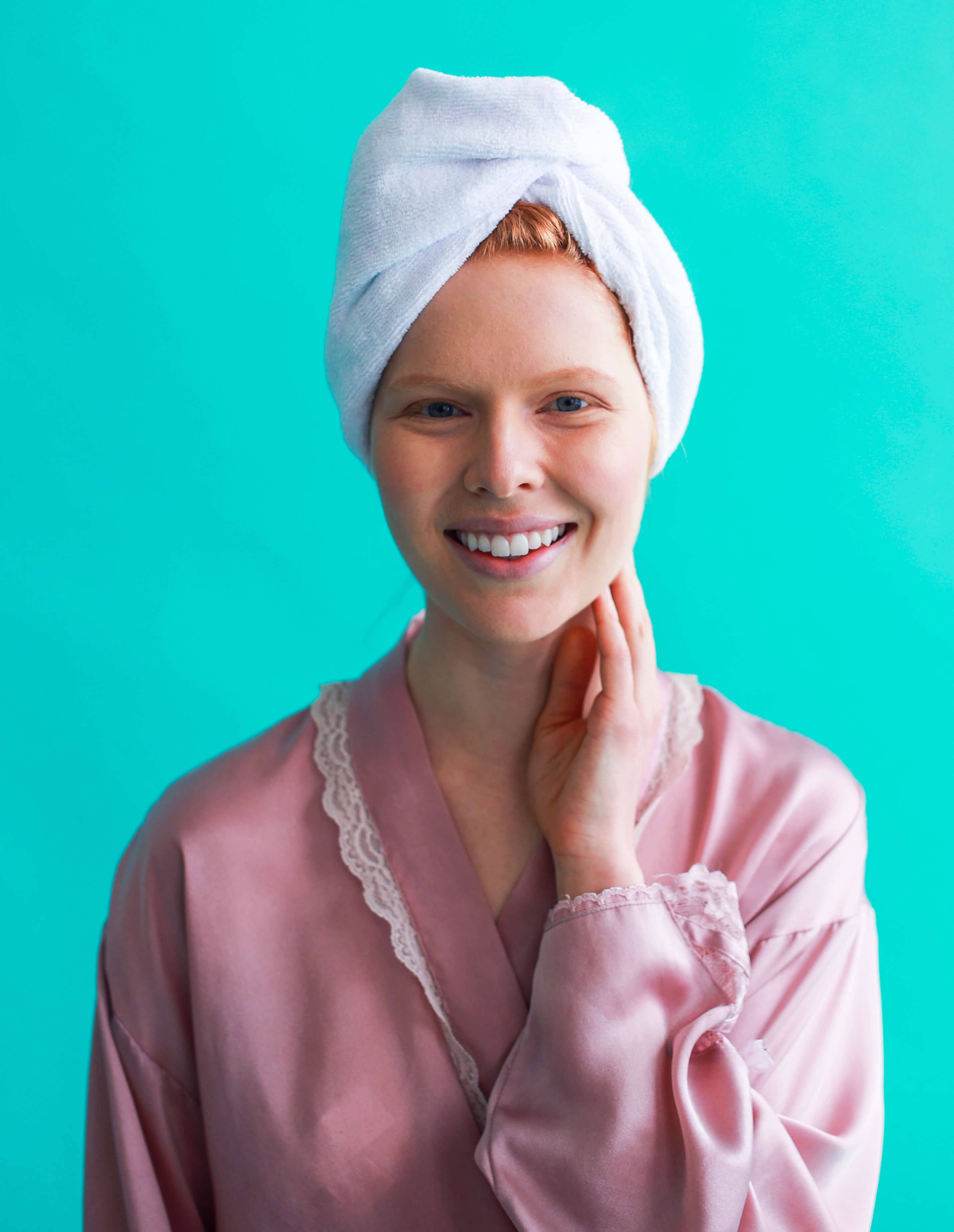 Daily Hair Towel Wrap - Teal