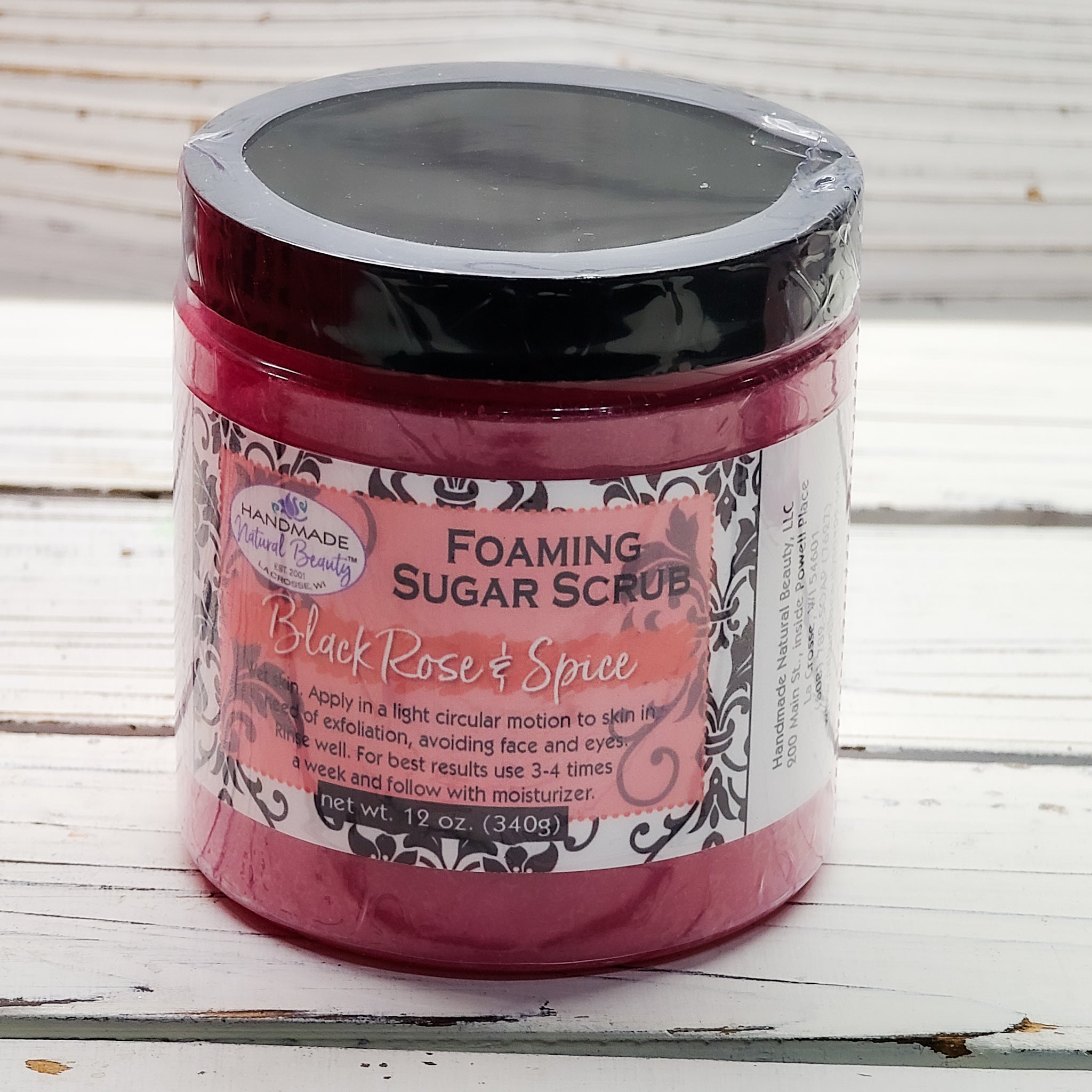 Foaming Sugar Scrub | Black Rose & Spice