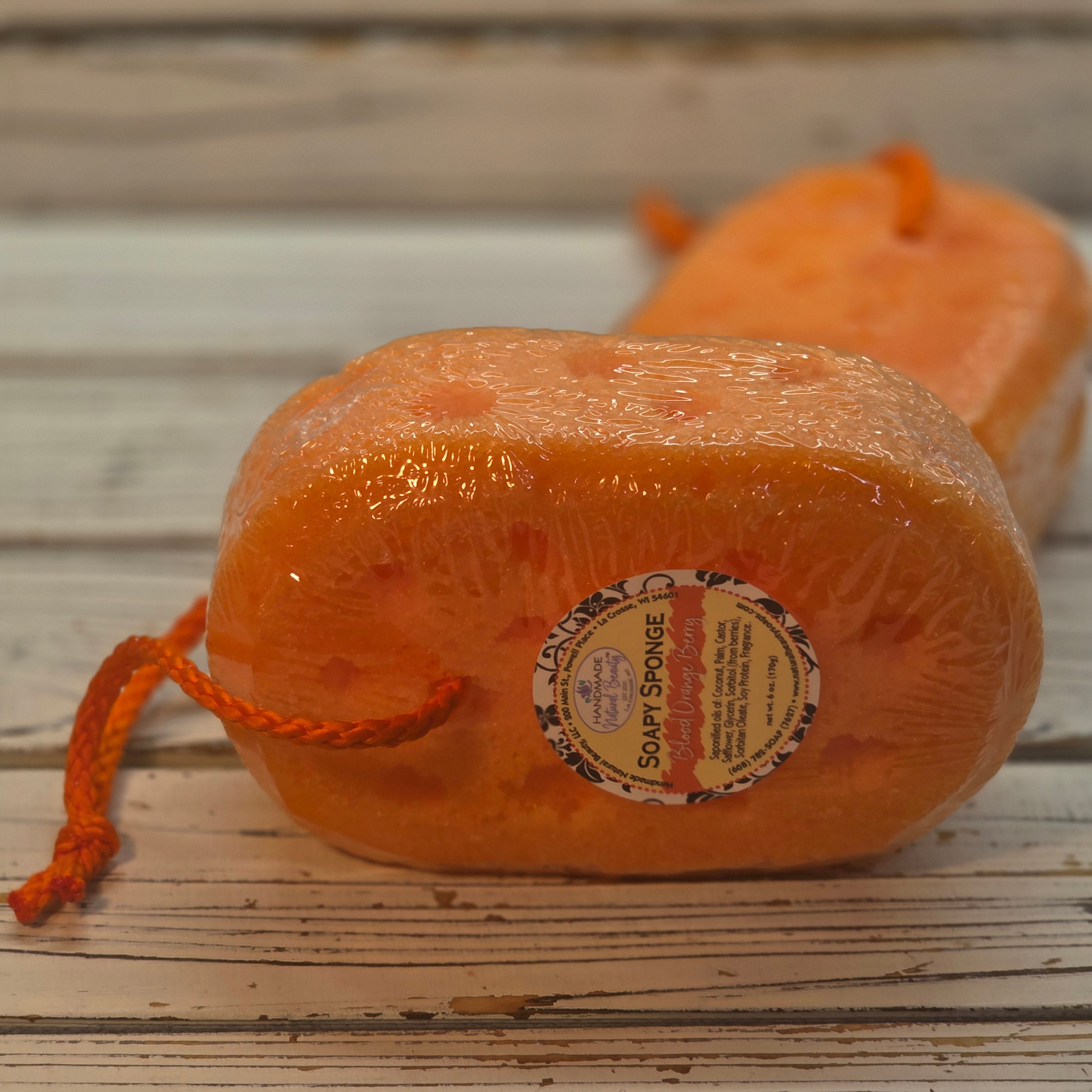 Glycerin Soap | Soapy Sponge | Blood Orange Berry