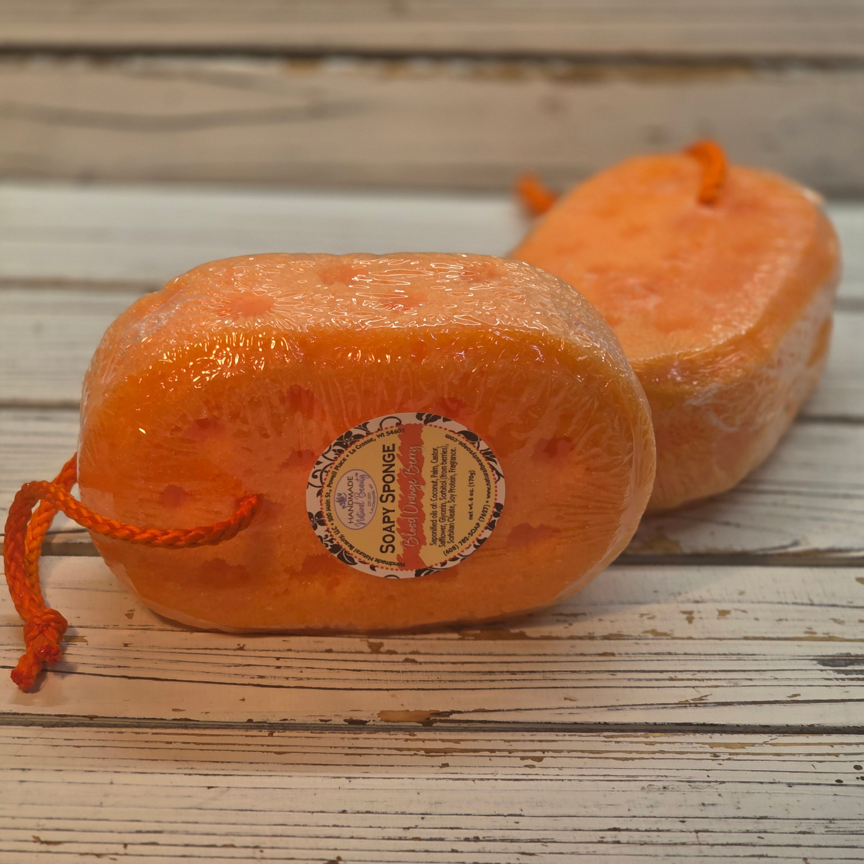 Glycerin Soap | Soapy Sponge | Blood Orange Berry