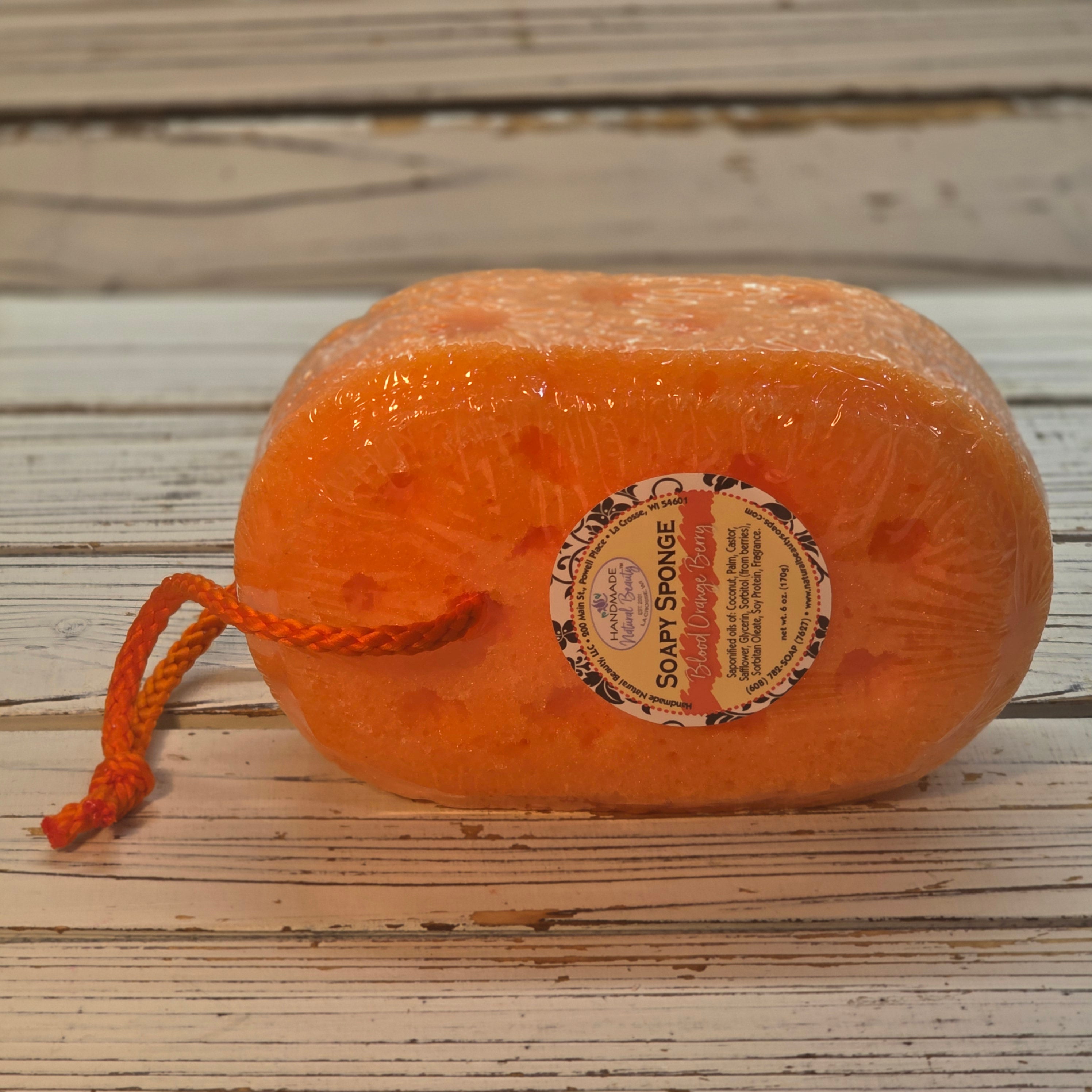 Glycerin Soap | Soapy Sponge | Blood Orange Berry