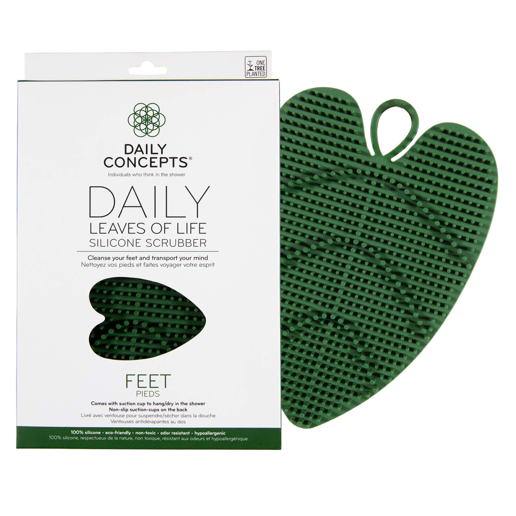 Daily Leaves of Life Feet Silicone Scrubber
