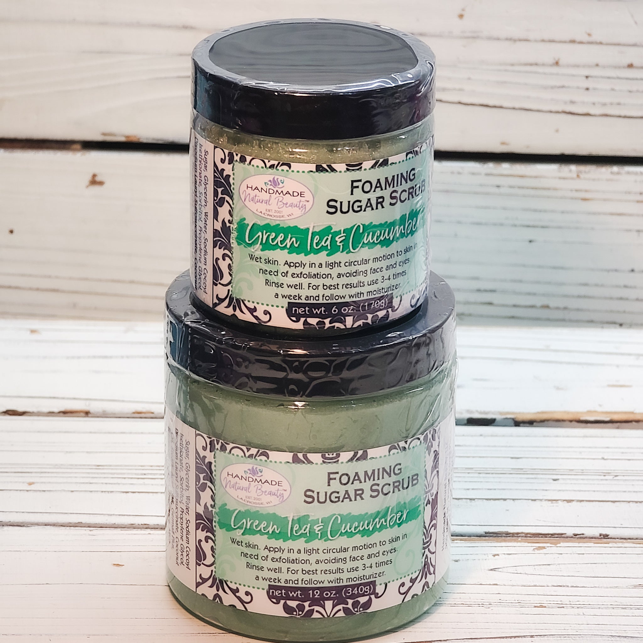 Foaming Sugar Scrub | Green Tea & Cucumber