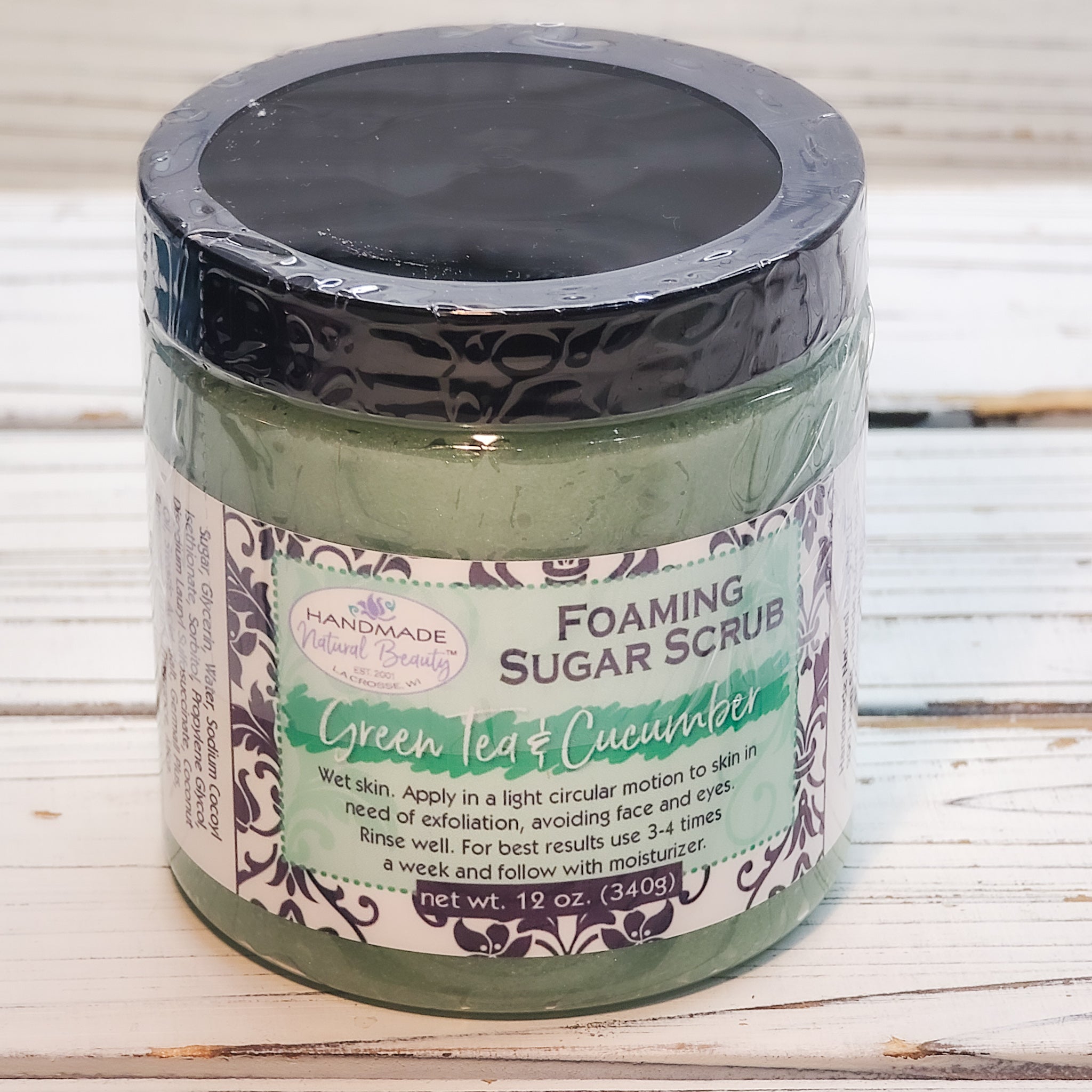 Foaming Sugar Scrub | Green Tea & Cucumber