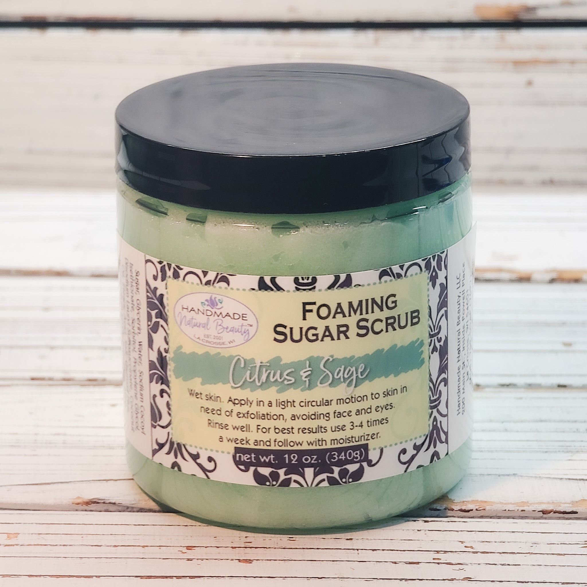 Foaming Sugar Scrub | Citrus & Sage