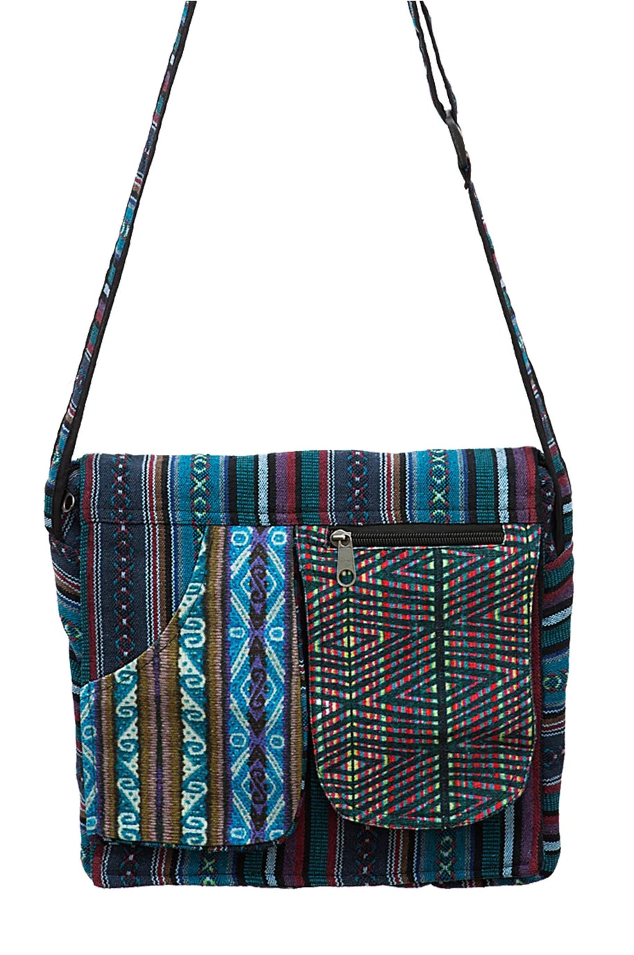 Mandu messenger bag in teal