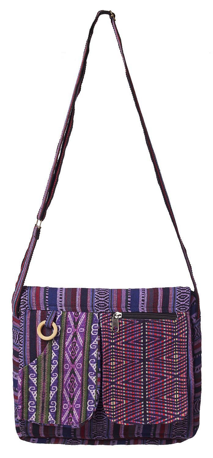 Mandu Messenger Bag - Purple