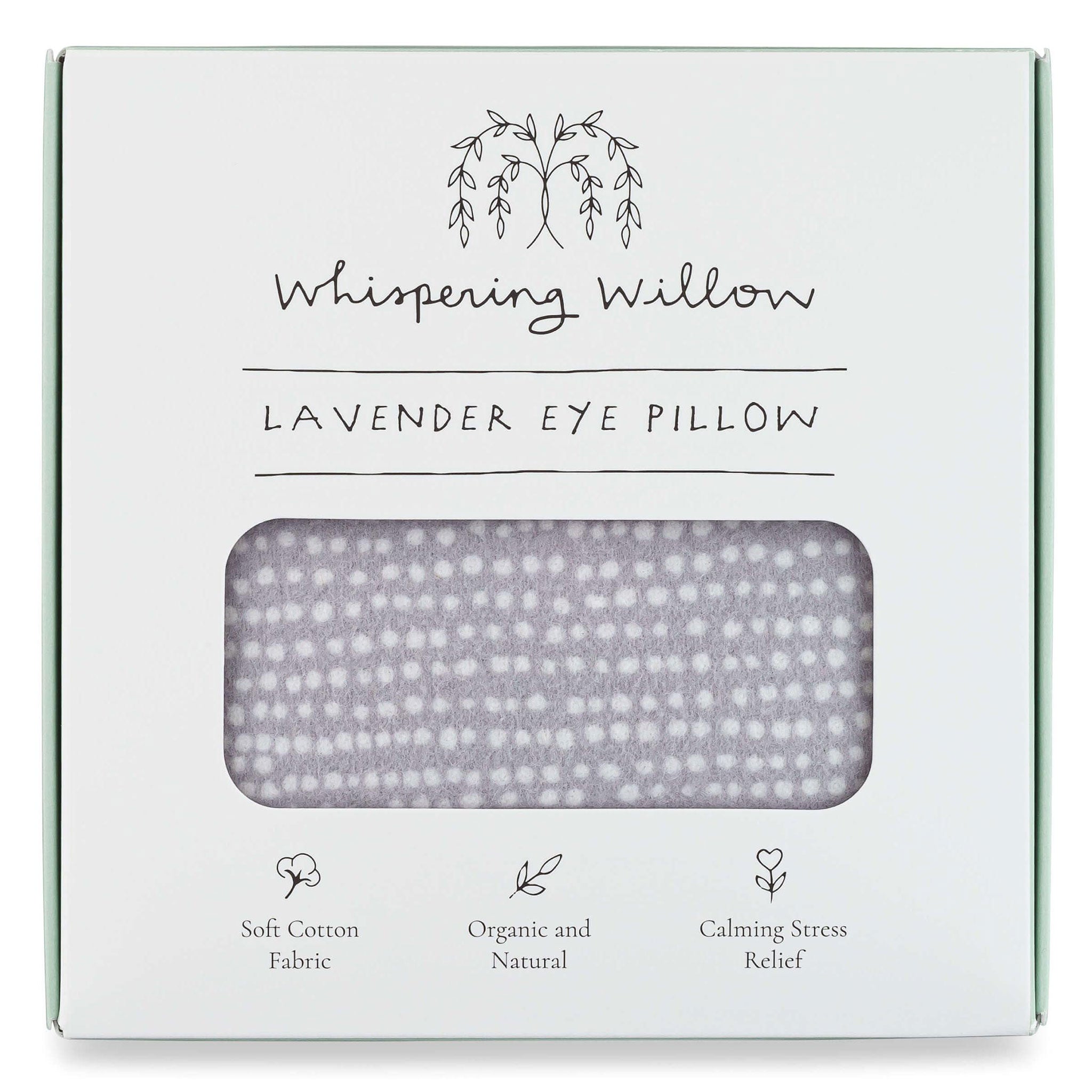 Lavender Eye Pillow in Tranquil Gray cotton