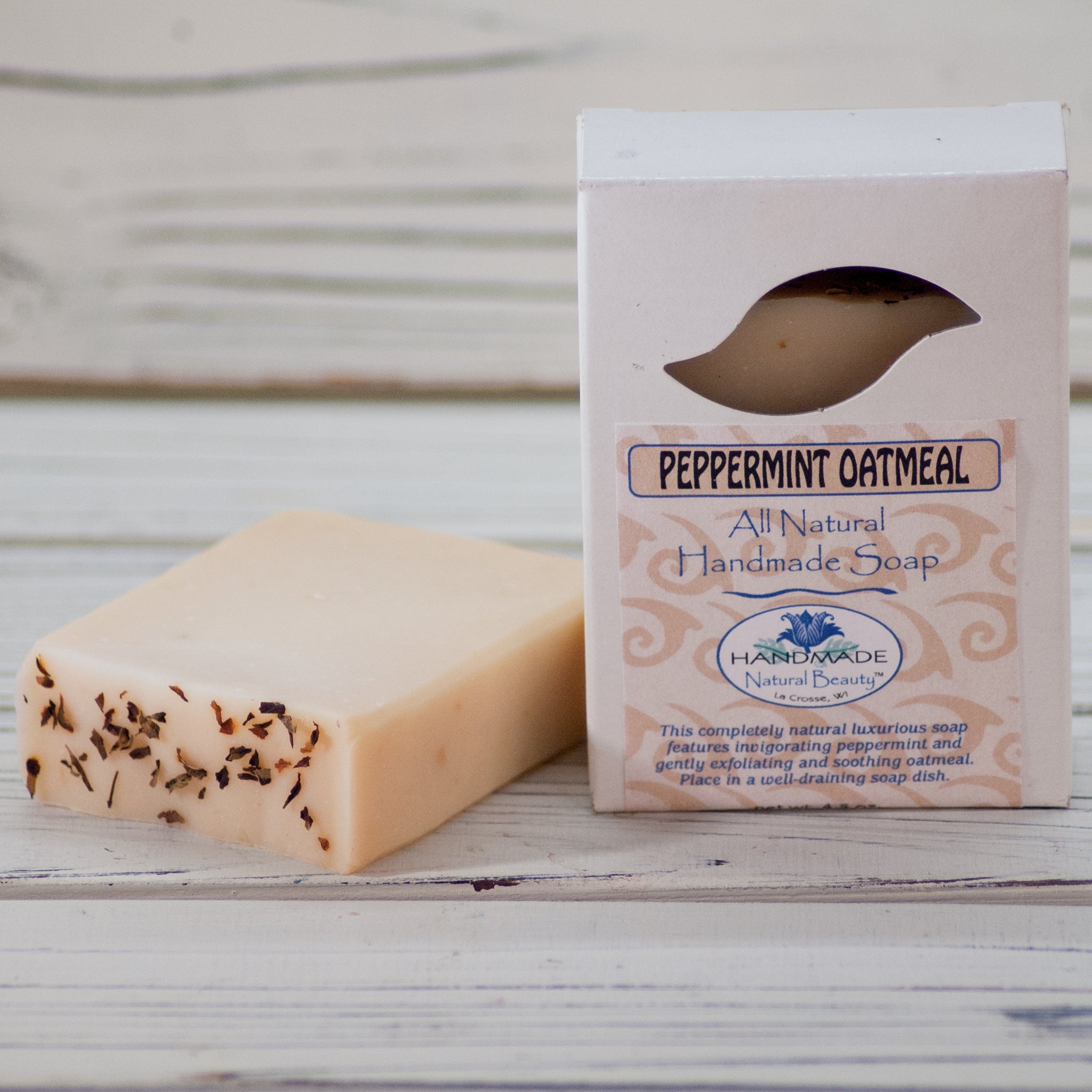 100% Natural Soap | Peppermint Oatmeal Soap
