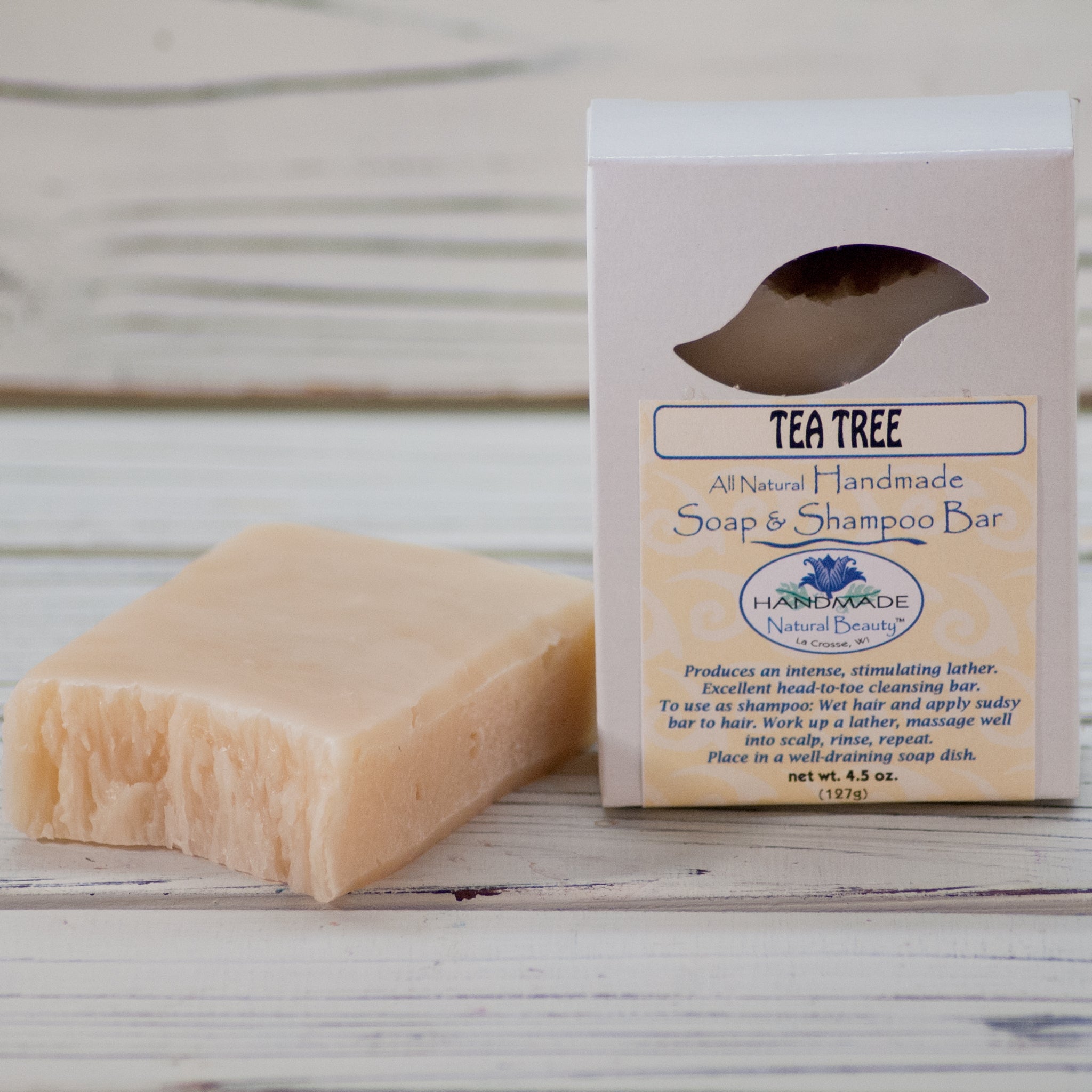 100% Natural Soap | Tea Tree Oil Soap & Shampoo Bar