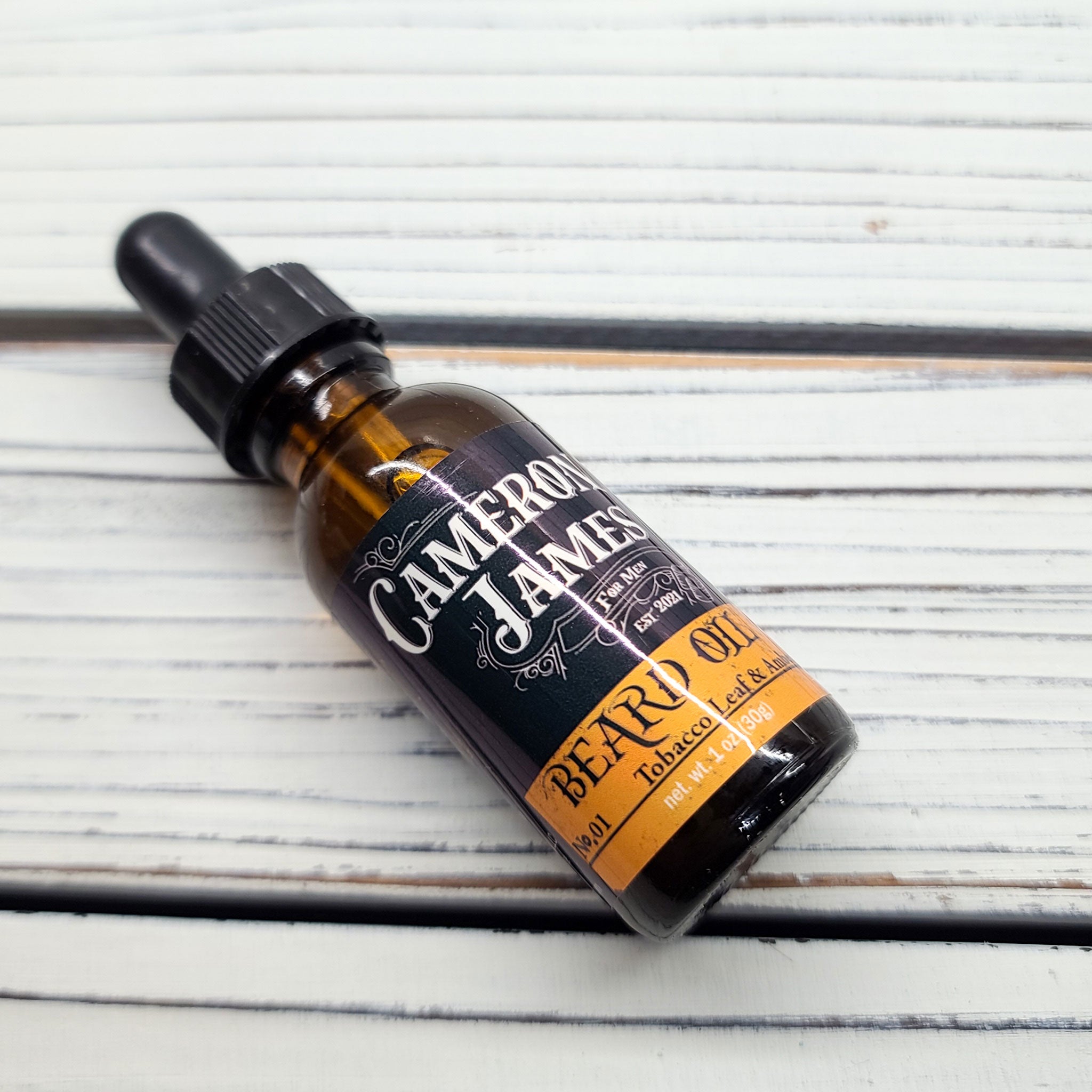 Beard Oil: No. 01 Tobacco Leaf & Amber