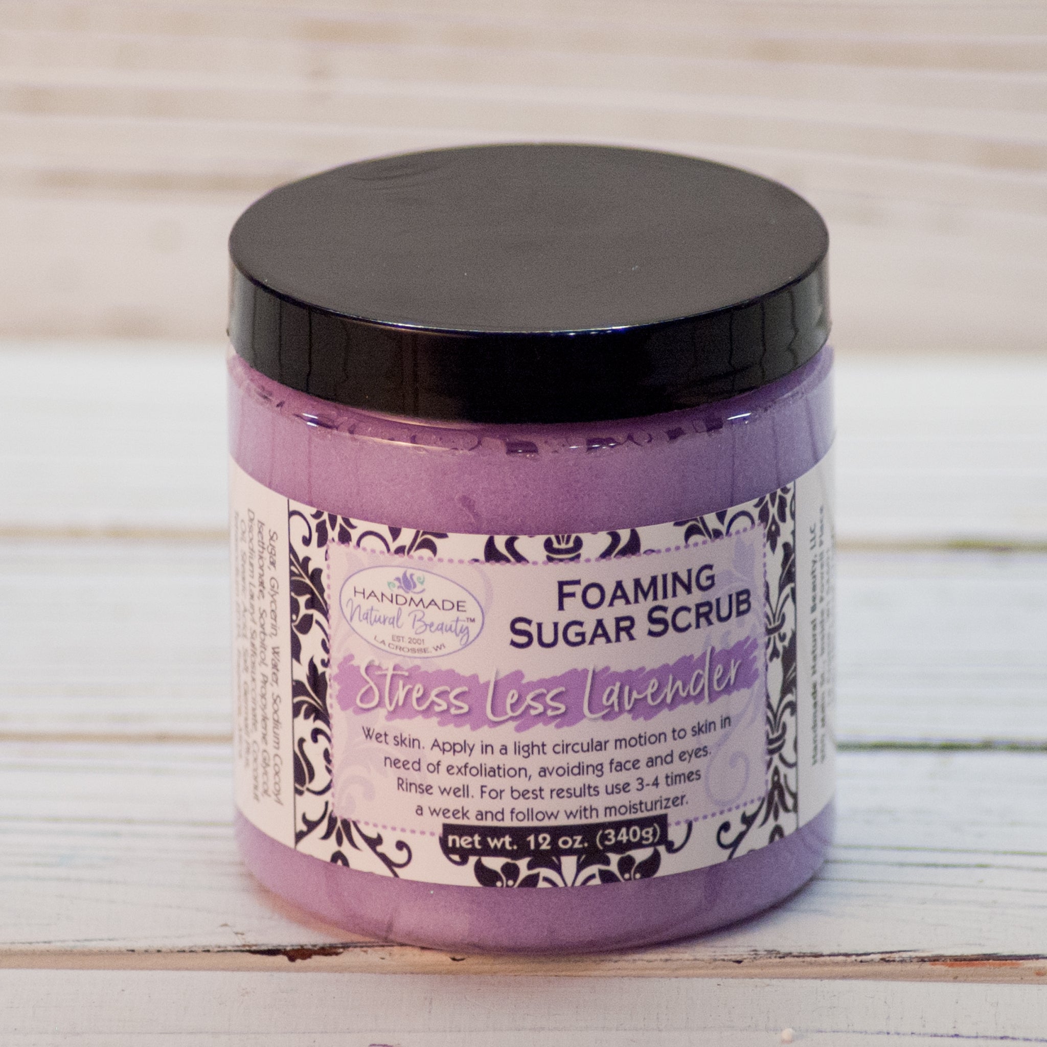 Foaming Sugar Scrub | Stress Less Lavender